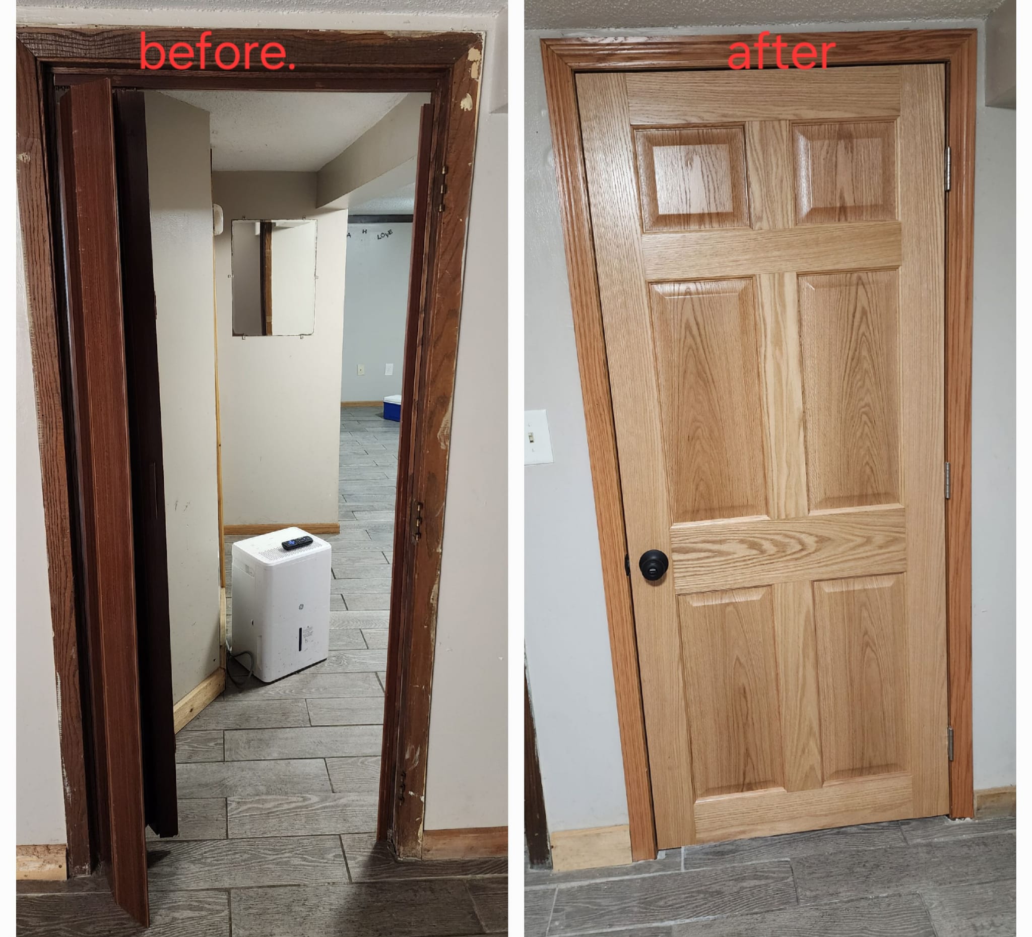 Door installation 4